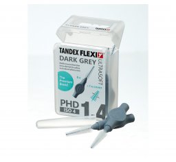 Tandex czyściki międzyzębowe FLEXI ISO4 PHD1,4 1,00 x 3,00-6,00mm trapered Dark Gray (ciemno szare) <b>ULTRA SOFT</b> 6szt. w opak.